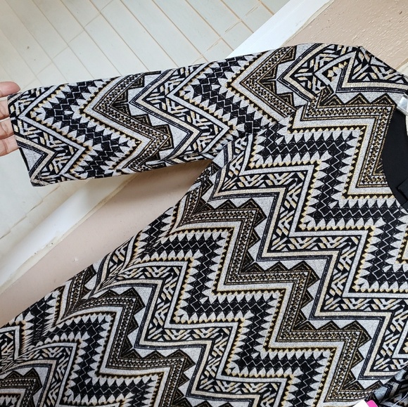 NEW $58 BCX GIRLS 12 shift chevron print dress - Picture 3 of 8